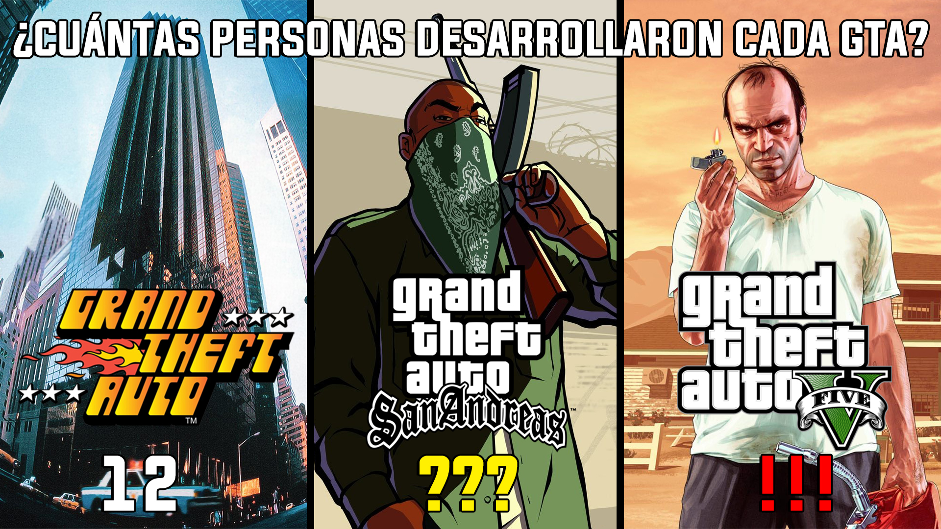 ¿Cuántas personas trabajaron en cada Grand Theft Auto? – Un medidor de la industria de videojuegos